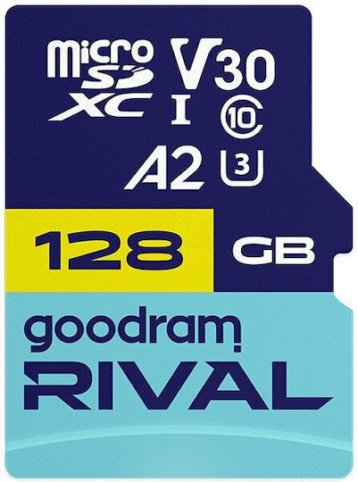 GoodRAM microSDXC 128GB U3 V30 A2 UHS-I 100MB/s with Adapter