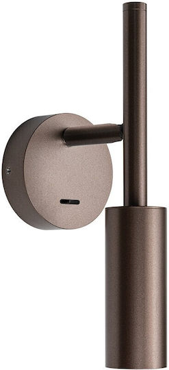 Wall Lamp with Integrated LED and Warm White Light Brown