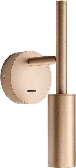 Wall Lamp with Integrated LED and Warm White Light Gold