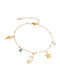Trusky Women's Gold Plated Steel Bracelet 25cm