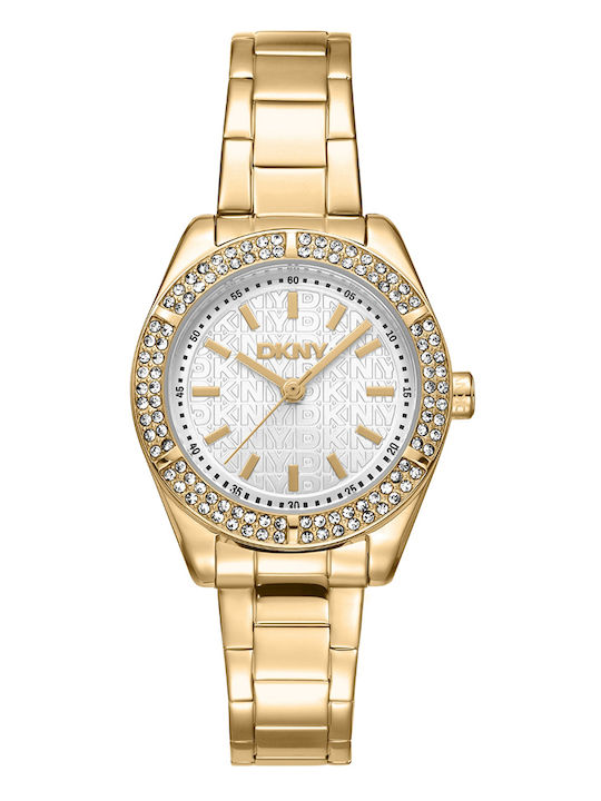 Women's Watch Battery with Gold Stainless Steel Bracelet