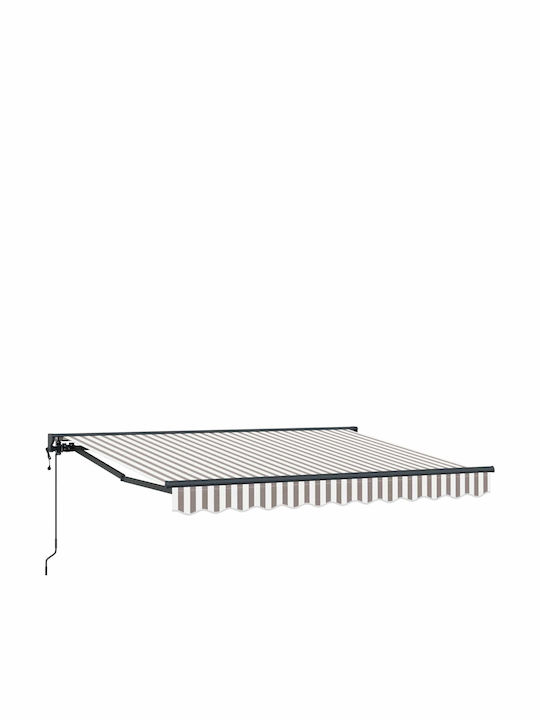 vidaXL Τέντα Βεράντας Γκρι 3.5x2m