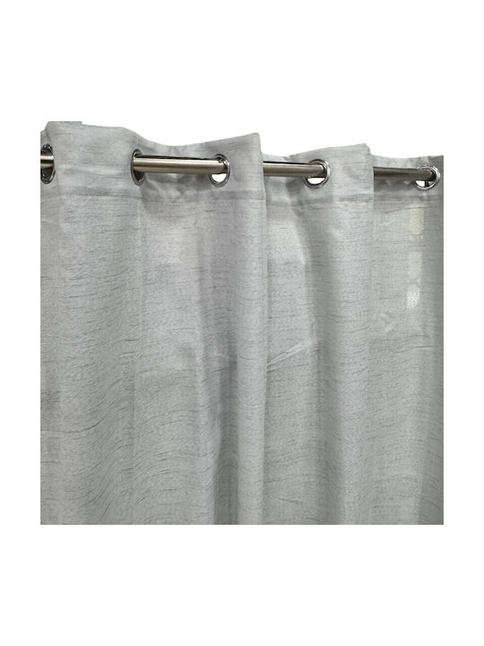 To megalo pazari Curtain With Grey Sky Blue Grommets 270x280cm