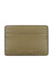 Leather Women's Card Wallet Green