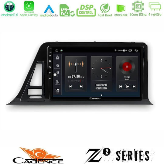 Cadence Car Audio System for Toyota C-HR 2017-2022 Bluetooth USB WiFi GPS Apple CarPlay Android Auto with 9" Touch Screen