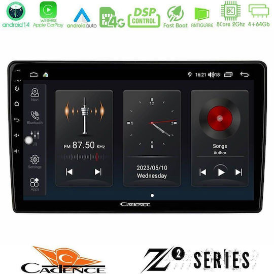 Cadence Z2 Serie 8core Android14 4+64gb Dacia Renault Navigation Multimedia Tablet 9 Zoll CarPlay + Android Auto