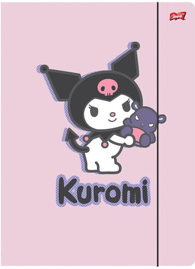 A4 Folder Elastic Band 300 G/m2 Kuromi Violet