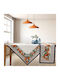 Dimeco Runner Valencia Ecru Blue 45x140cm