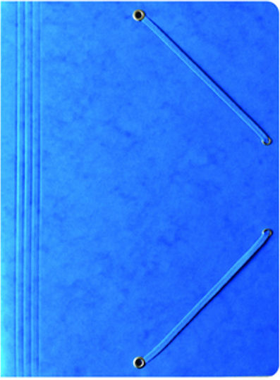 Bantex A4 Blue Prespan Folder Elastic Band
