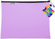 Envelope Metal Zipper B4 Purple