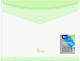 Pp Envelope Snap Closure Perforation A4 Green