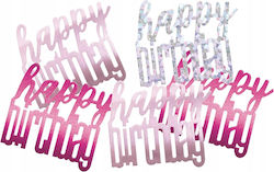 Dekoration Konfetti Happy Birthday Rosa Silber Geburtstag 14g