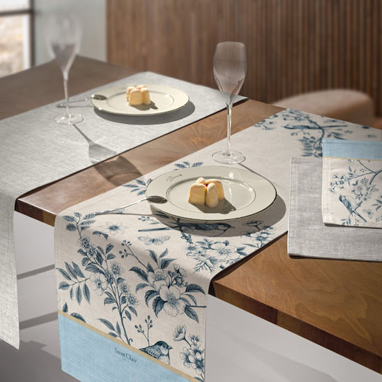 Saint Clair Runner Rezistent la Pete Tr.26 Ciel 40x160cm