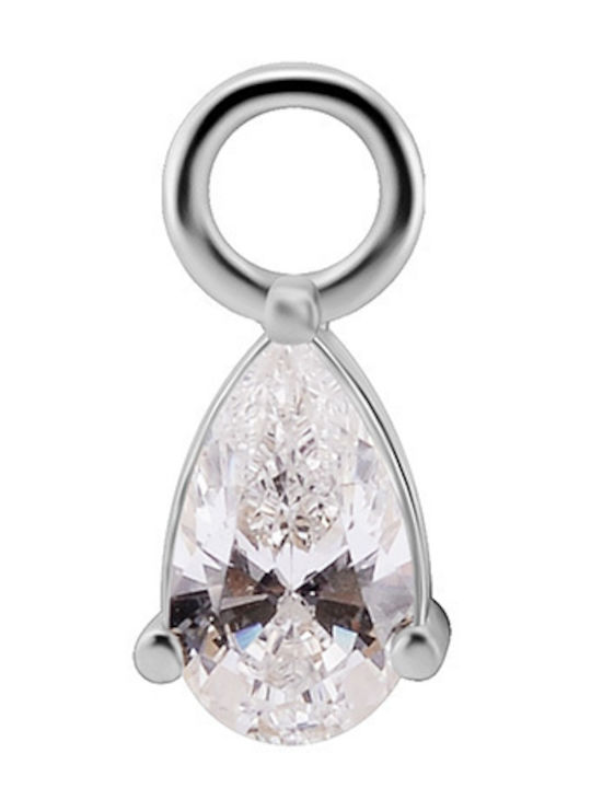 Crazy Needles Charm από Ασήμι με Ζιργκόν