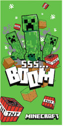 Minecraft Brm019379 Πετσετα Θαλασσης 70*140cm Πρασινη Boom