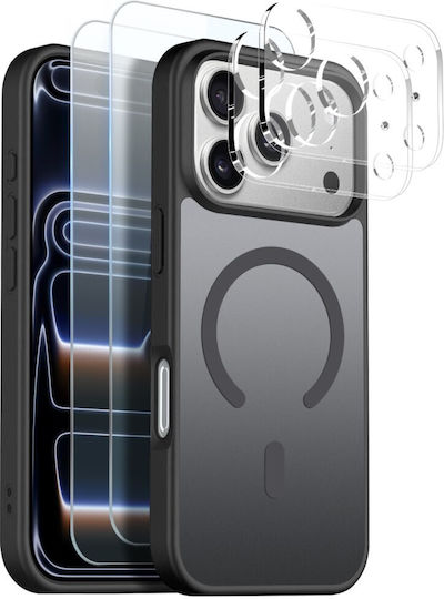 Northjo Protection Set 5 in 1 360 Full Cover Plastic Black (iPhone 17 Pro Max)