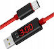 Reinforced Fast Micro Usb Cable Led Meter Koanni