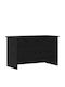 vidaXL Decorative Wooden Black Trunk 80x40x50 cm