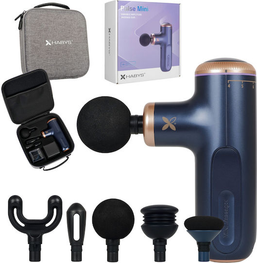 Habys Massage Gun for Neck Head Back Legs Body Hands & Eyes with Vibration Blue