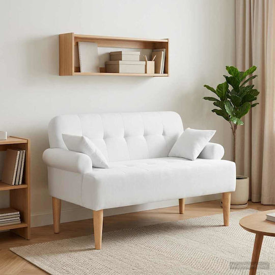 Doppelsitzer Sofa Weiß 120x65x79cm