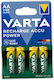 Varta Power 2100mAh AA Wiederaufladbare Ni-MH Batterien Reguläre Zellen 4 Stück