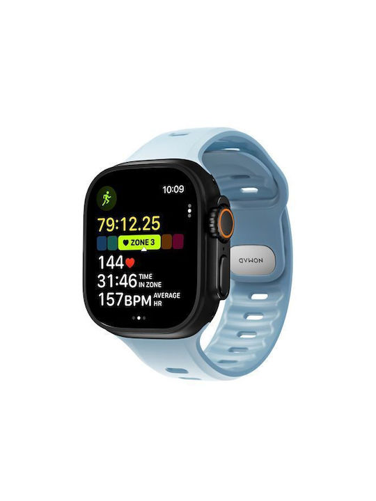 Nomad Tempo Waterproof Fkm Silicone Aluminum Strap Pin Optimized Apple Watch Ultra Series 49mm Tidal Blue Nm009742858 Nomad Tempo Waterproof Fkm Silicone Aluminum Strap Pin Optimized Apple Watch Ultra Series 49mm Tidal Blue Nm009742858