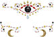 3d Crystal Face Stickers Gypsy Fairy