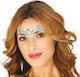 Stickers Jewelry Blue 3d Face Crystals