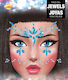 Jewelry Stickers Blue Crystals Face