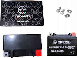 Moretti Gel Batterie 12V 4Ah 50A Ytx4L Mtx4L Scooter 4T Moped ATV Moretti Gel Batterie 12V 4Ah 50A Ytx4L Mtx4L Scooter 4T Moped ATV