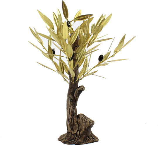 Olivenbaum Keramik Stamm 18,4x24 cm