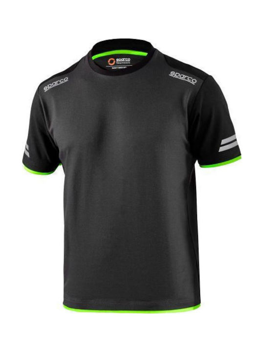 Sparco Tech Tuscon Men's Work T-shirt Grey Green 02416gsvf