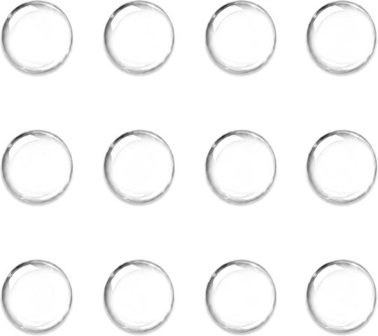 Opritoare Ușa Autocolantă Plastic Transparent 12 Bucăți