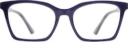 Frog Optical Lesebrillen +1.00 in Lila Farbe