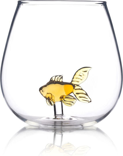 The Source Goldfish In A Glass Glass Made Of Glass