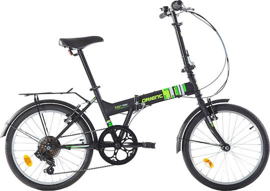 Orient Easy 20" 2026 Μαύρο Σπαστό Ποδήλατο Πόλης με Ταχύτητες