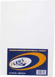 Self-adhesive Paper A4 90g/m2 10 Sheets White Matte