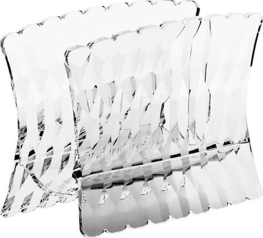 Guzzini Vanity Transparent Plastic Napkin Holder 15x7.6x11cm