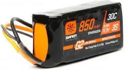 Baterie Lipo Spektrum 11.1v 850mah 3s 30c Smart G2 Ic2