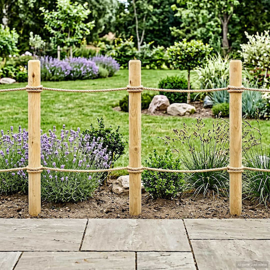 vidaXL Wooden Beam for Garden Fence 8x120x120cm 5 Pieces Green