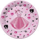 Princess Pink Dress Plates 18cm 8pcs