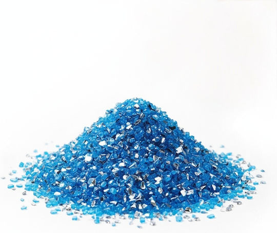 Γυάλινες Διακοσμητικές Πέτρες 1-4mm – Γαλάζιες 200gr