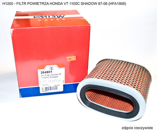 Air Filter Miw Meiwa Honda Vt 1100c Shadow 87-06 Motorcycle Hfa1908