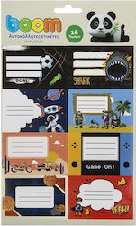 Boom Notebook Etiketten 16 Stück Boom Notebook Etiketten 16 Stück