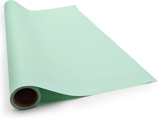 Floral Foil Elegant Pastel Green Roll 58cm X 10m