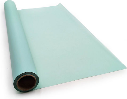 Floral Matte Foil "matte 90's" Pastel Green Roll 58cm X 20m