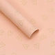 Floral Foil Peach Hearts Sheets 58x58 Cm 20 Pcs