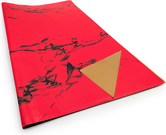 Floral Foil Stone&shine Red Sheets 56x56 Cm 20 Pcs