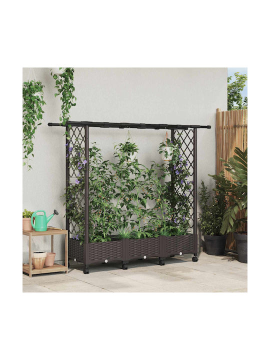 vidaXL Kunststoff Blumenkasten Braune 164x40x127cm