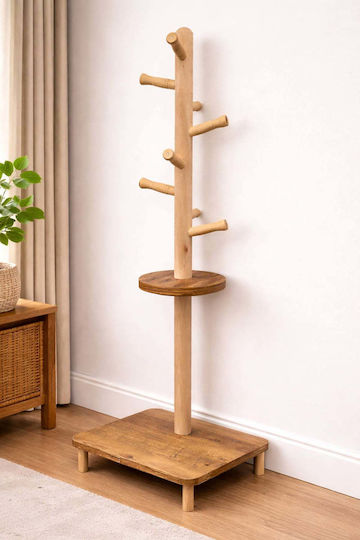 SteweHome Freistehender Hölzerner Brauner 131cm